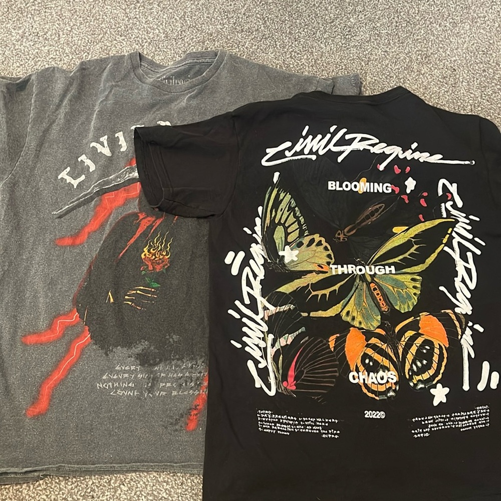 Civil Regime graphic tees bundle